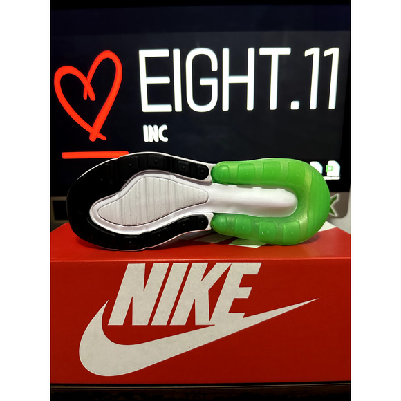 NEW WOMEN'S SIZE 5.5 Nike Air Max 270 Green Shock AH6789-117 - Picture 5 of 6